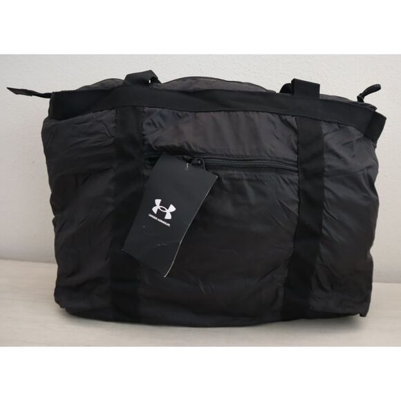 Under Armour 1381908-001 OSFM Black/Metallic Gun Metal Studio Packable Tote Bag - Picture 10 of 11